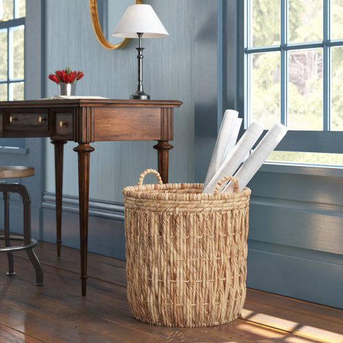 Artyom Tall Round Floor Wicker Basket & Reviews Birch Lane